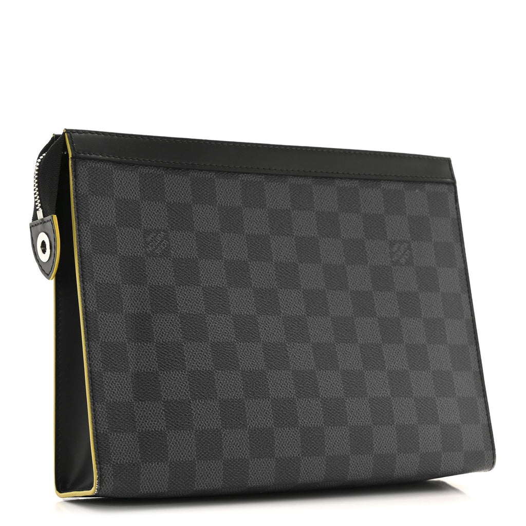 Louis Vuitton Damier Graphite Pochette Voyage MM  Yellow