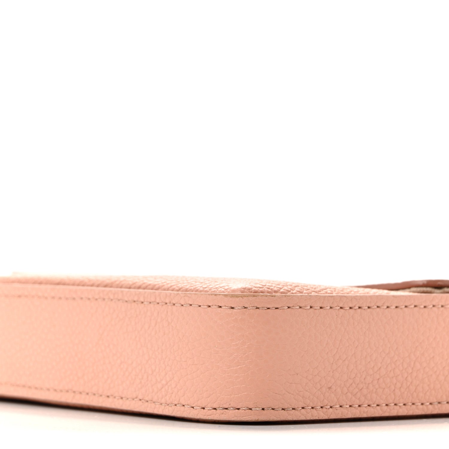 Louis Vuitton Empreinte Monogram Giant Felicie Pochette Chain Wallet Rose Trianon Creme