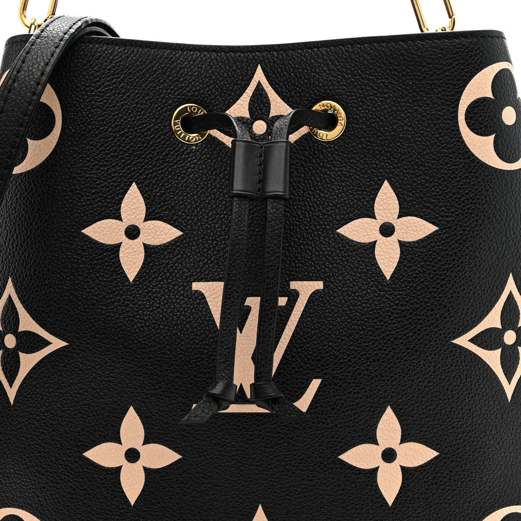 Louis Vuitton Empreinte Monogram Giant Neonoe MM Black Beige