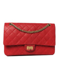 Iridescent Calfskin Quilted 2.55 Reissue 226 Flap Red