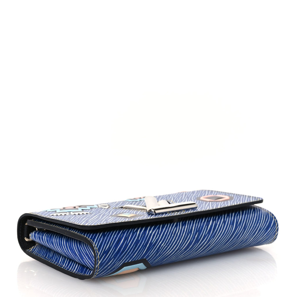 Louis Vuitton Epi Azteque Twist Chain Wallet Denim Light