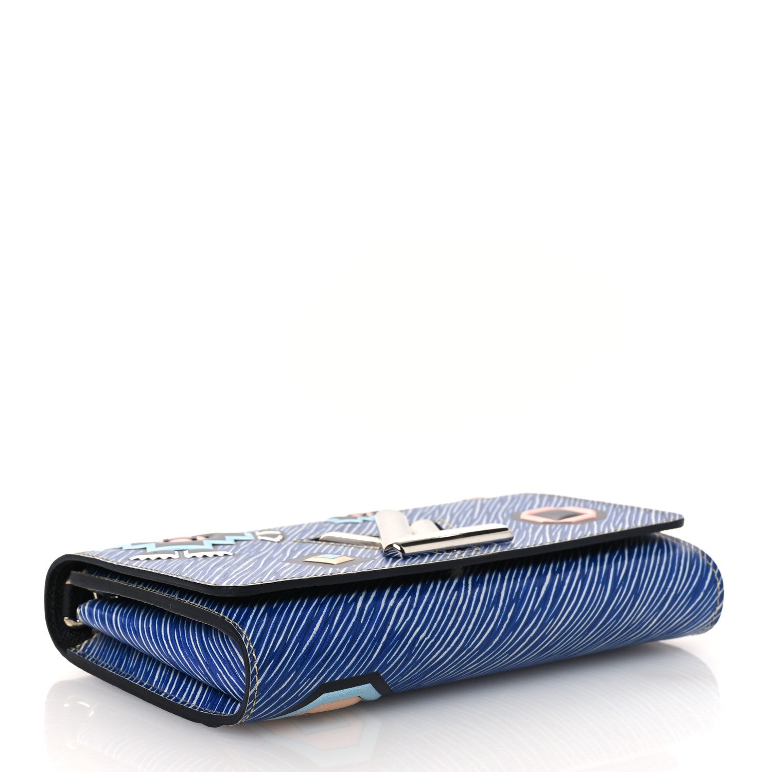 Louis Vuitton Epi Azteque Twist Chain Wallet Denim Light