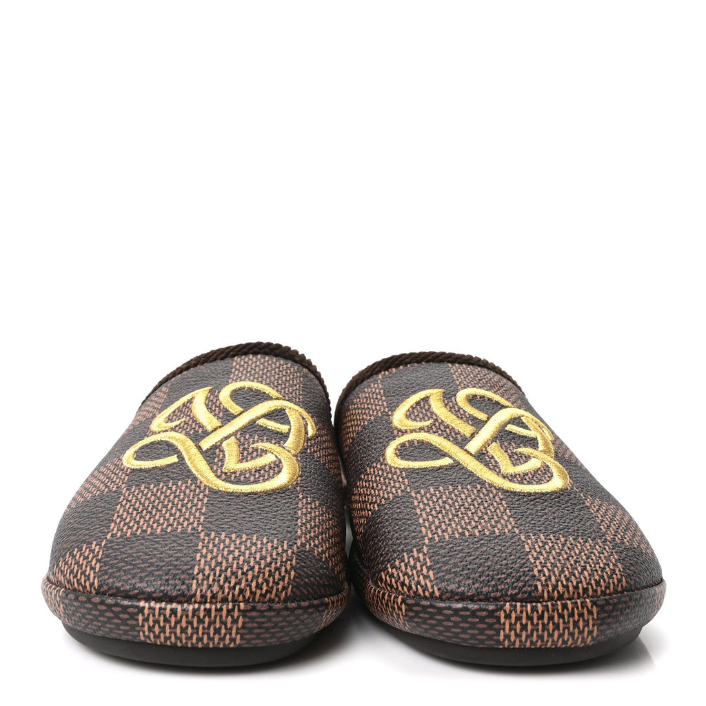 Louis Vuitton Damier Ebene Palace Slippers 7 Mocha