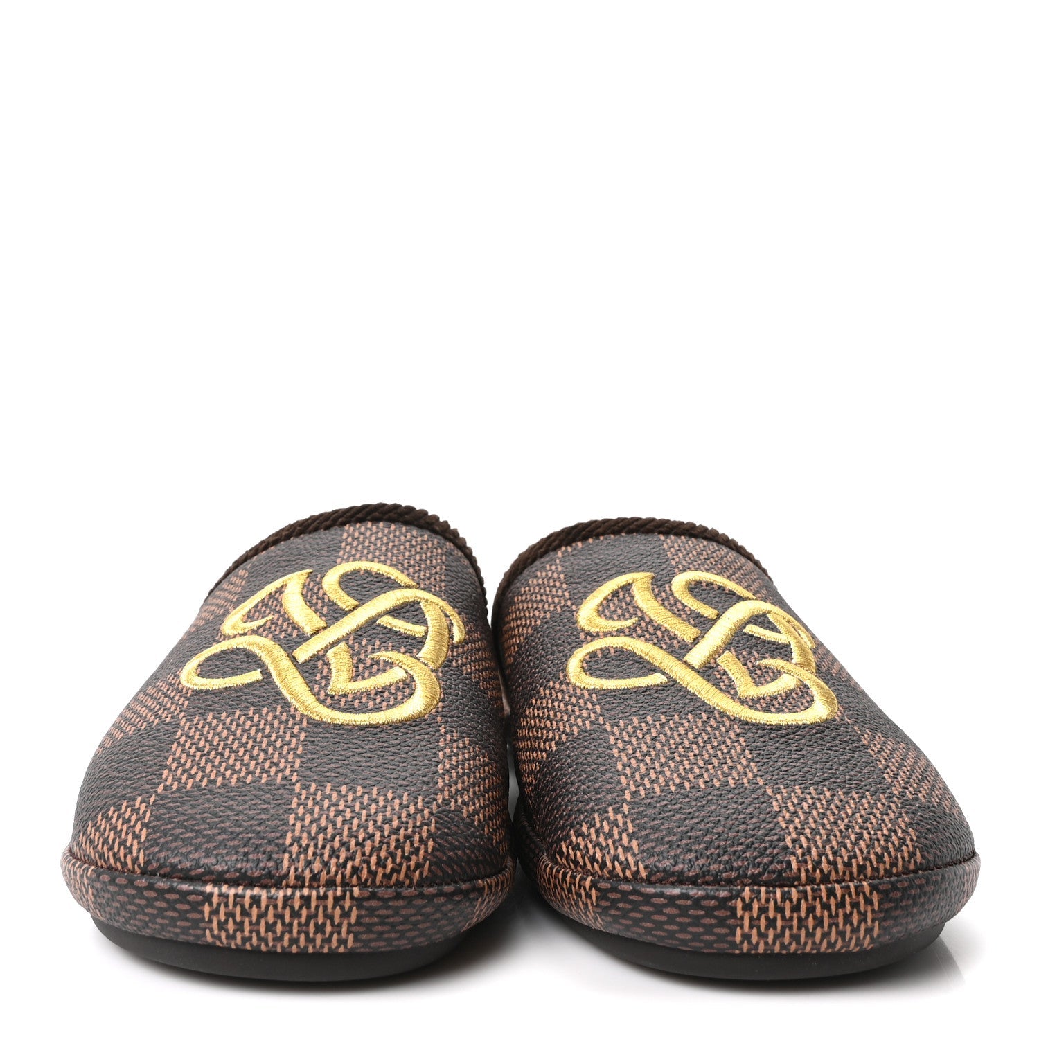 Louis Vuitton Damier Ebene Palace Slippers 7 Mocha