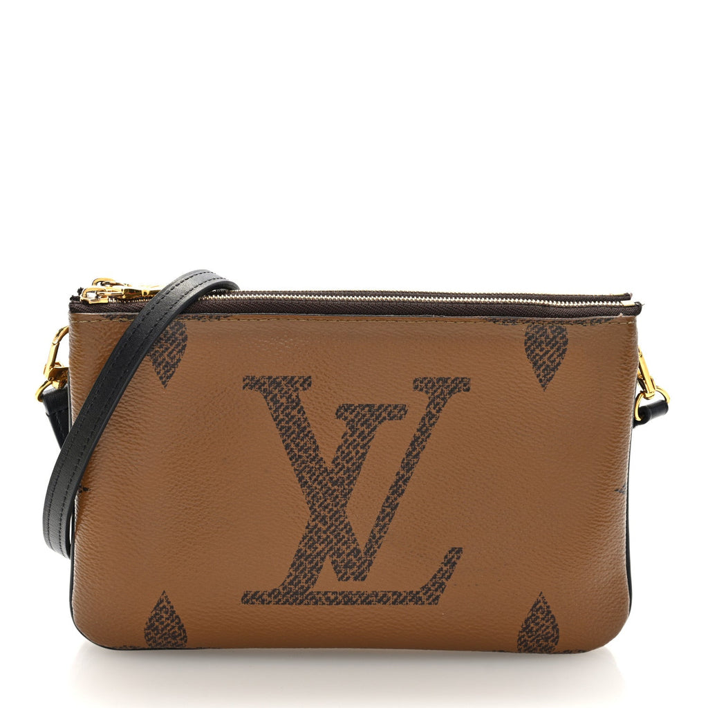 Louis Vuitton Reverse Monogram Giant Double Zip Pochette