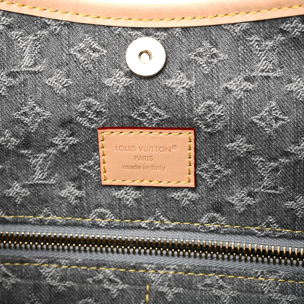 Louis Vuitton Monogram Denim CarryAll MM Washed Grey