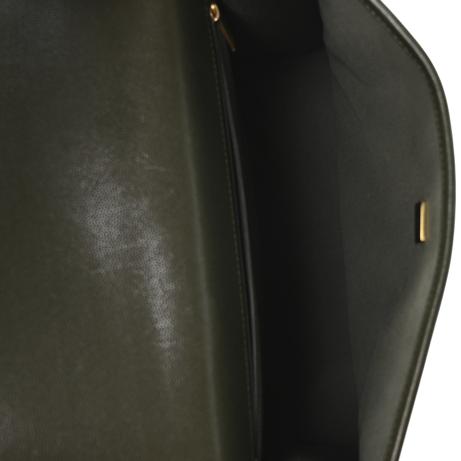 Chanel Caviar Quilted School Memory Backpack Dark Green