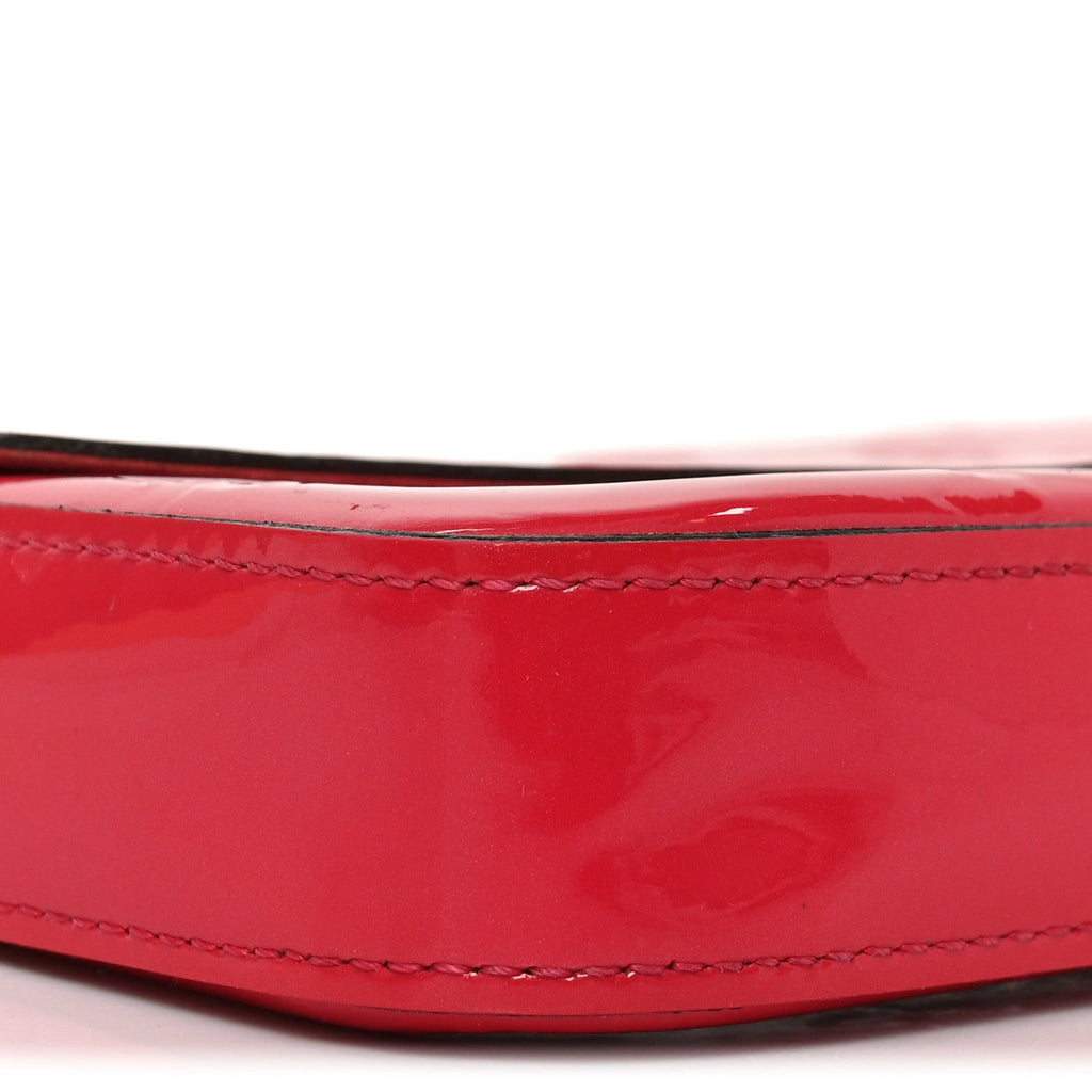 Louis Vuitton Vernis Felicie Pochette Chain Wallet Hot Pink