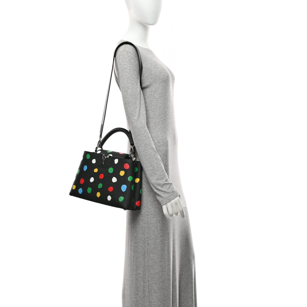 Louis Vuitton LV X YK Taurillon Capucine MM Black