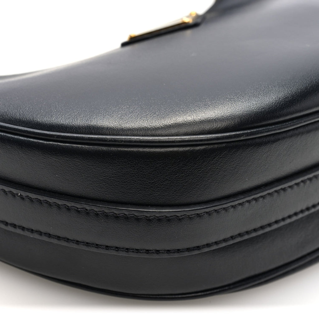 Prada Soft Calfskin Arque Shoulder Bag Black