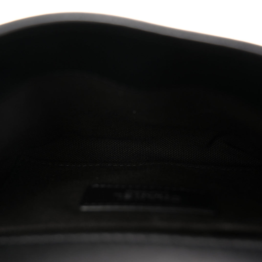 Chanel Calfskin Quilted CC Uniform Flap Belt Bag Black
