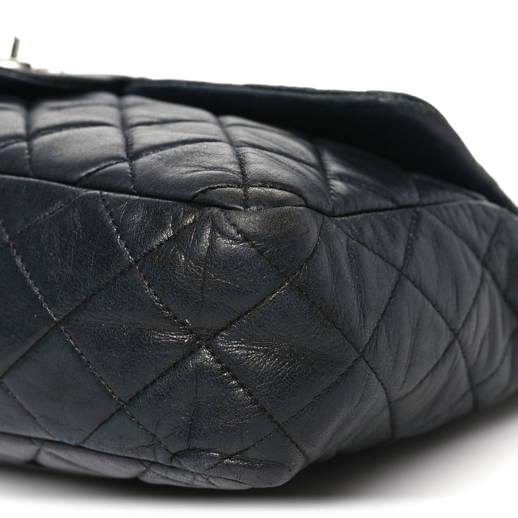 Chanel Lambskin Quilted Jumbo Single Flap Black