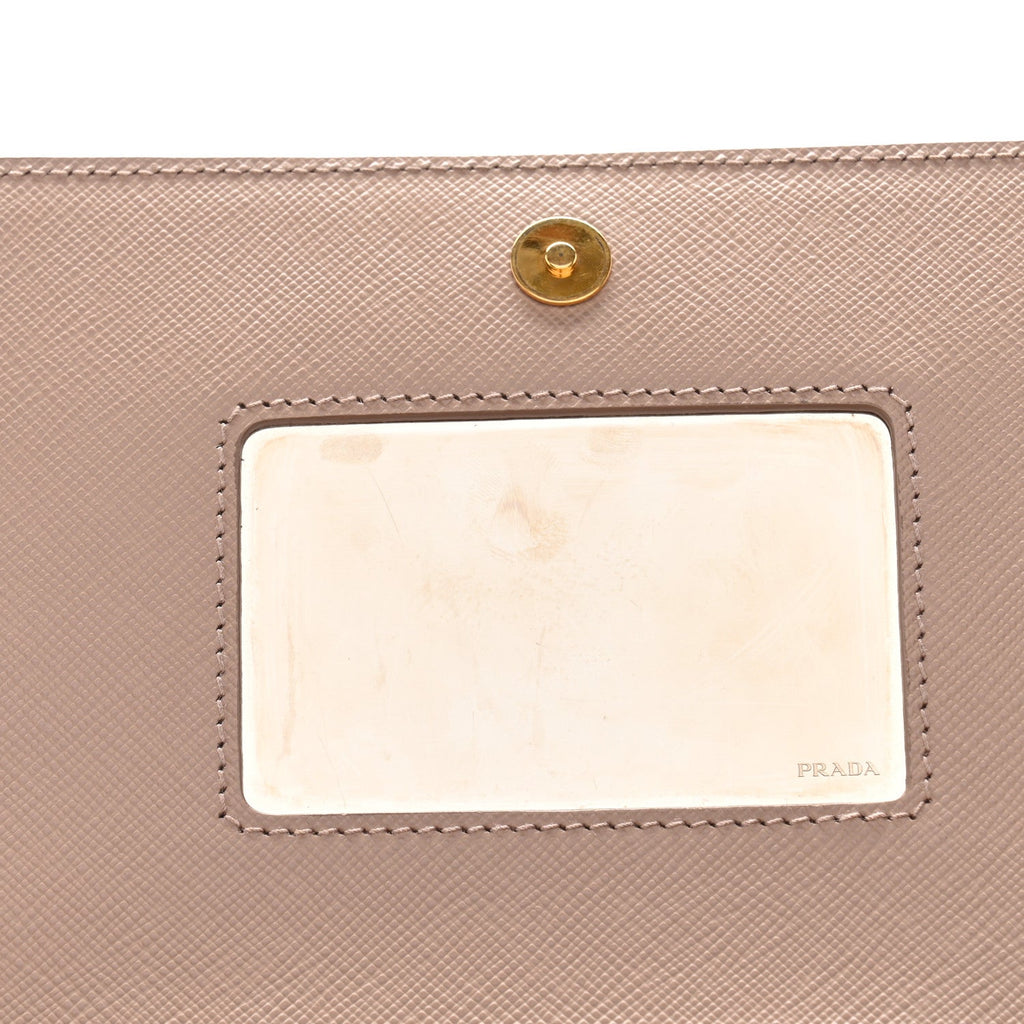 Prada Saffiano Chain Crossbody Bag Cipria