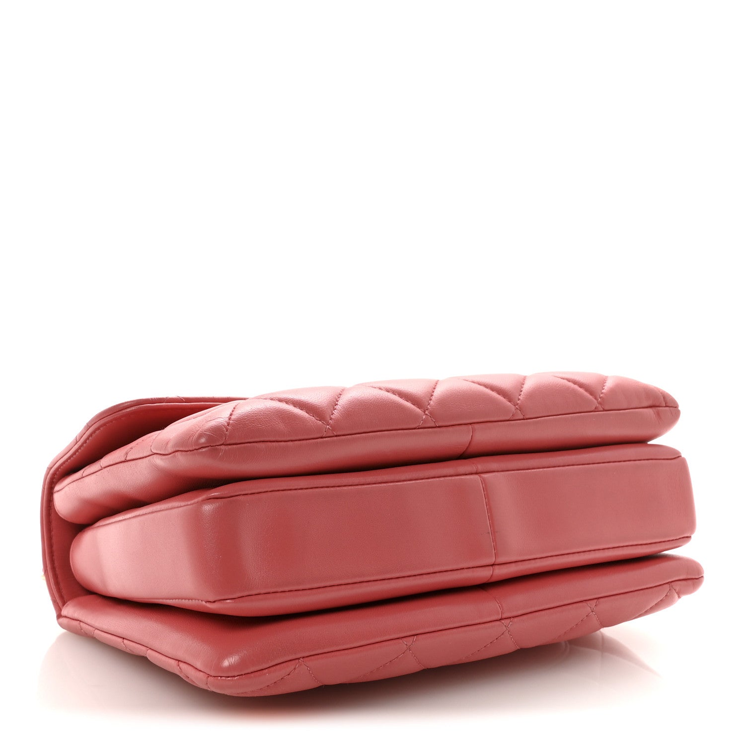 Chanel Lambskin Quilted Small Trendy CC Flap Dual Handle Bag Dark Pink