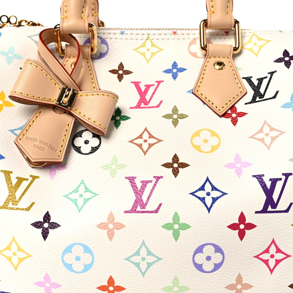 Louis Vuitton LV X TM Monogram Multicolor Speedy Bandouliere 25 White