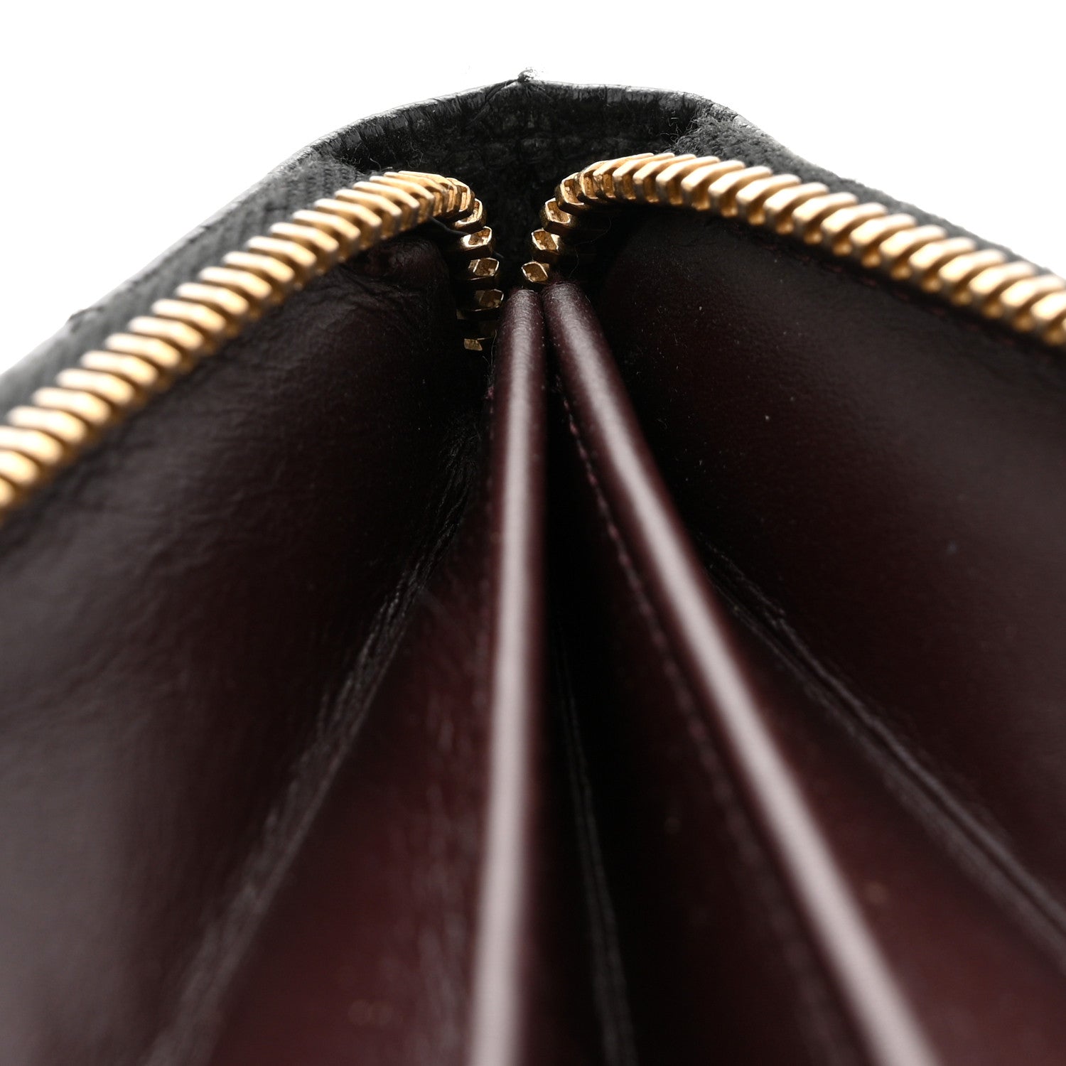 Caviar Quilted Large Gusset Zip Around Wallet Black