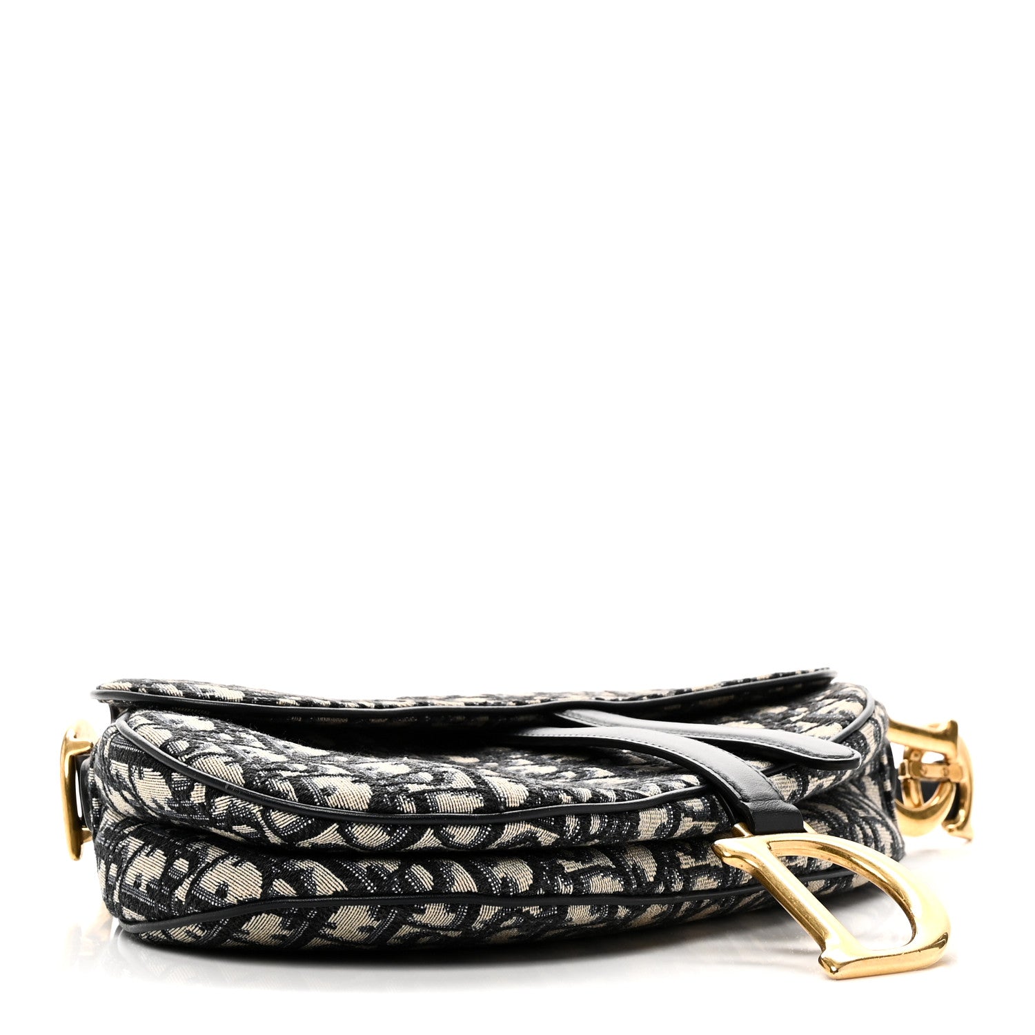 Christian Dior Oblique Saddle Bag Blue
