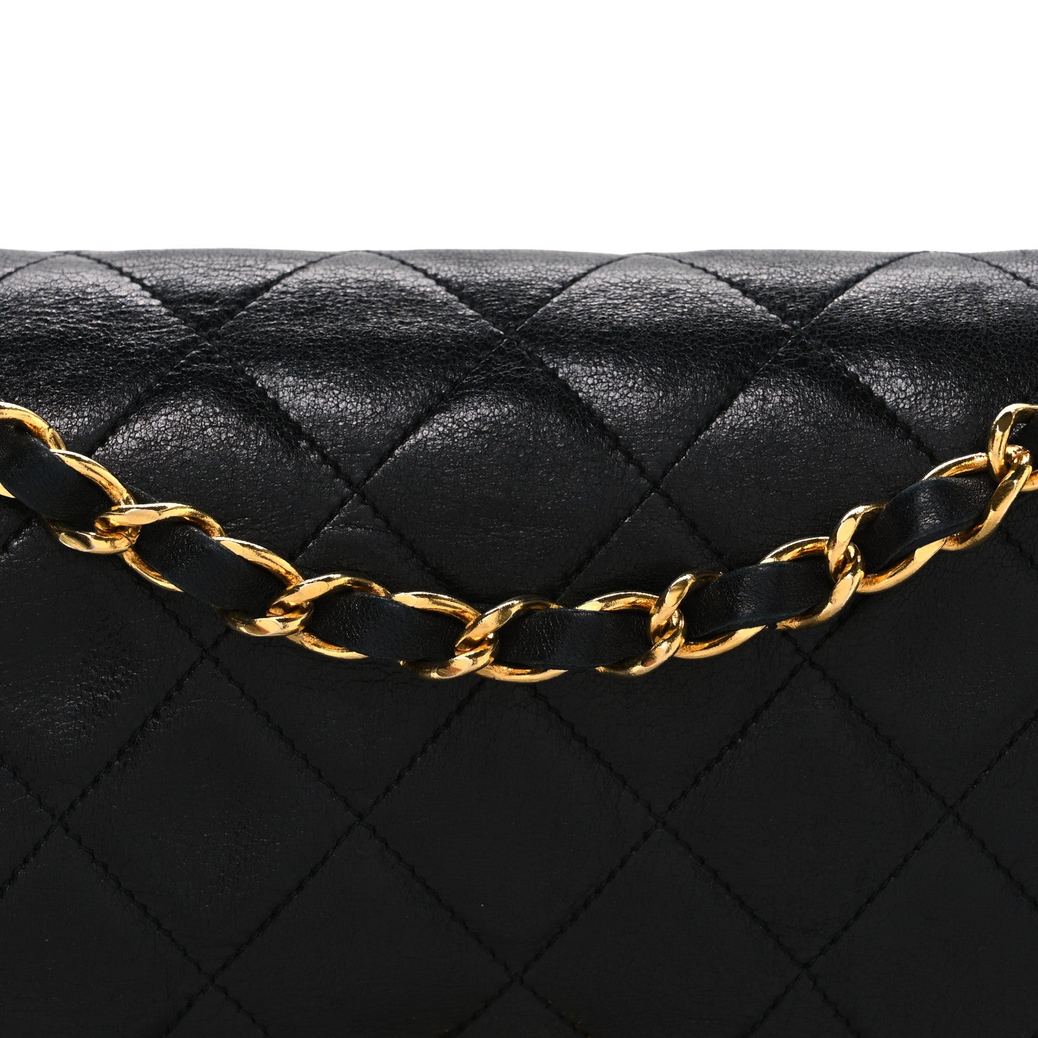Chanel Lambskin Quilted Small Double Flap Black