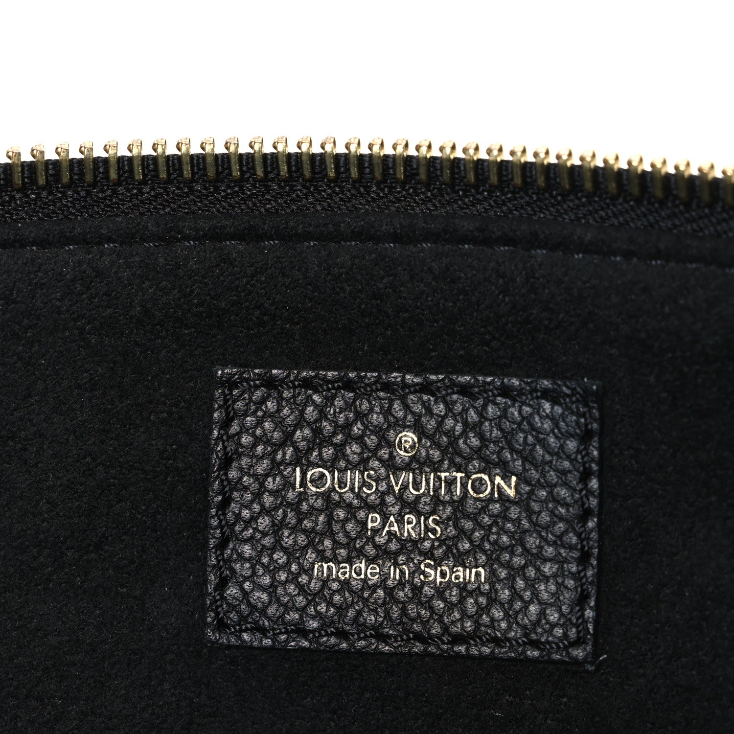 Louis Vuitton Empreinte Monogram Giant Petit Palais Black Beige