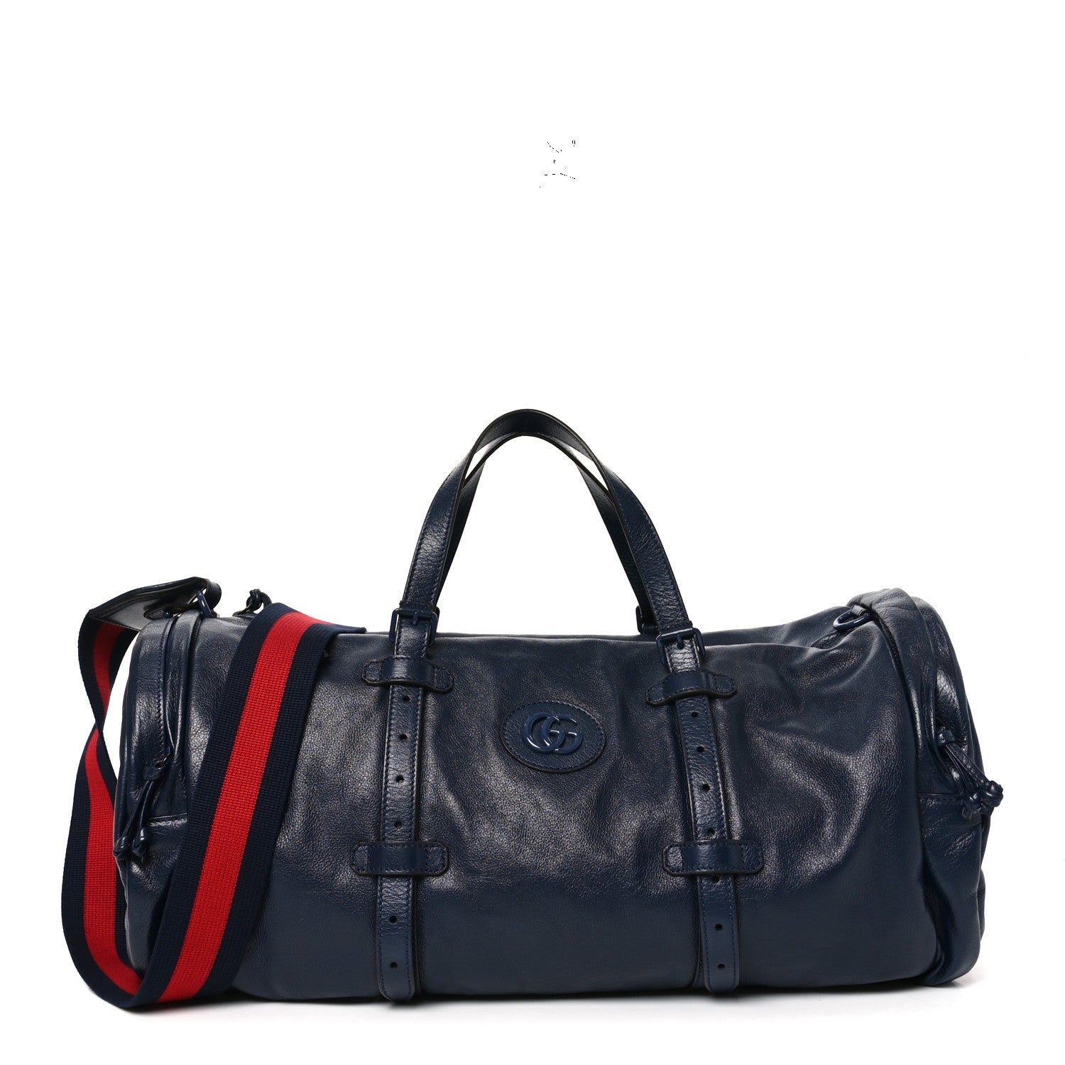 Gucci Piuma Lux Energy Monochrome Double G Duffle Bag Blue