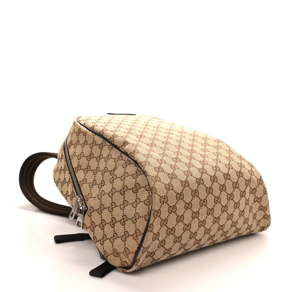 Gucci Monogram Travel Backpack Dark Brown