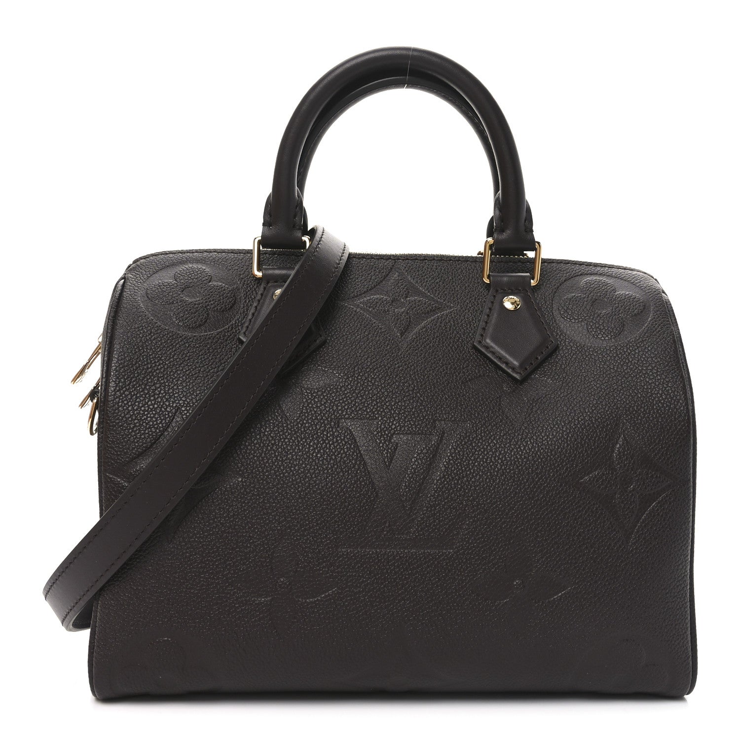 Louis Vuitton Empreinte Monogram Giant Speedy Bandouliere 25 Chocolate
