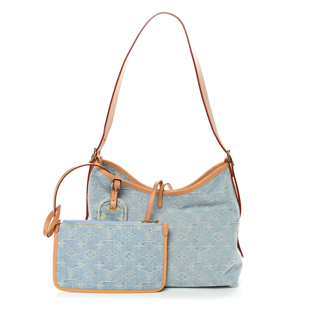 Louis Vuitton Monogram Denim CarryAll PM Sky Blue