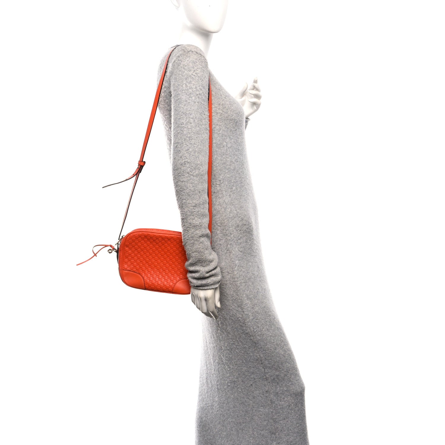 Gucci Soft Microguccissima Mini Bree Messenger Bag Sun Orange