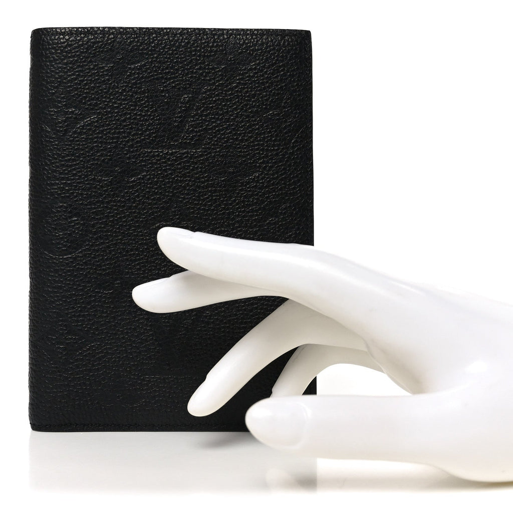 Louis Vuitton Empreinte Monogram Passport Cover Black