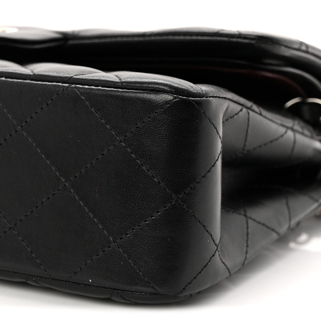 Chanel Lambskin Quilted Small Double Flap Black