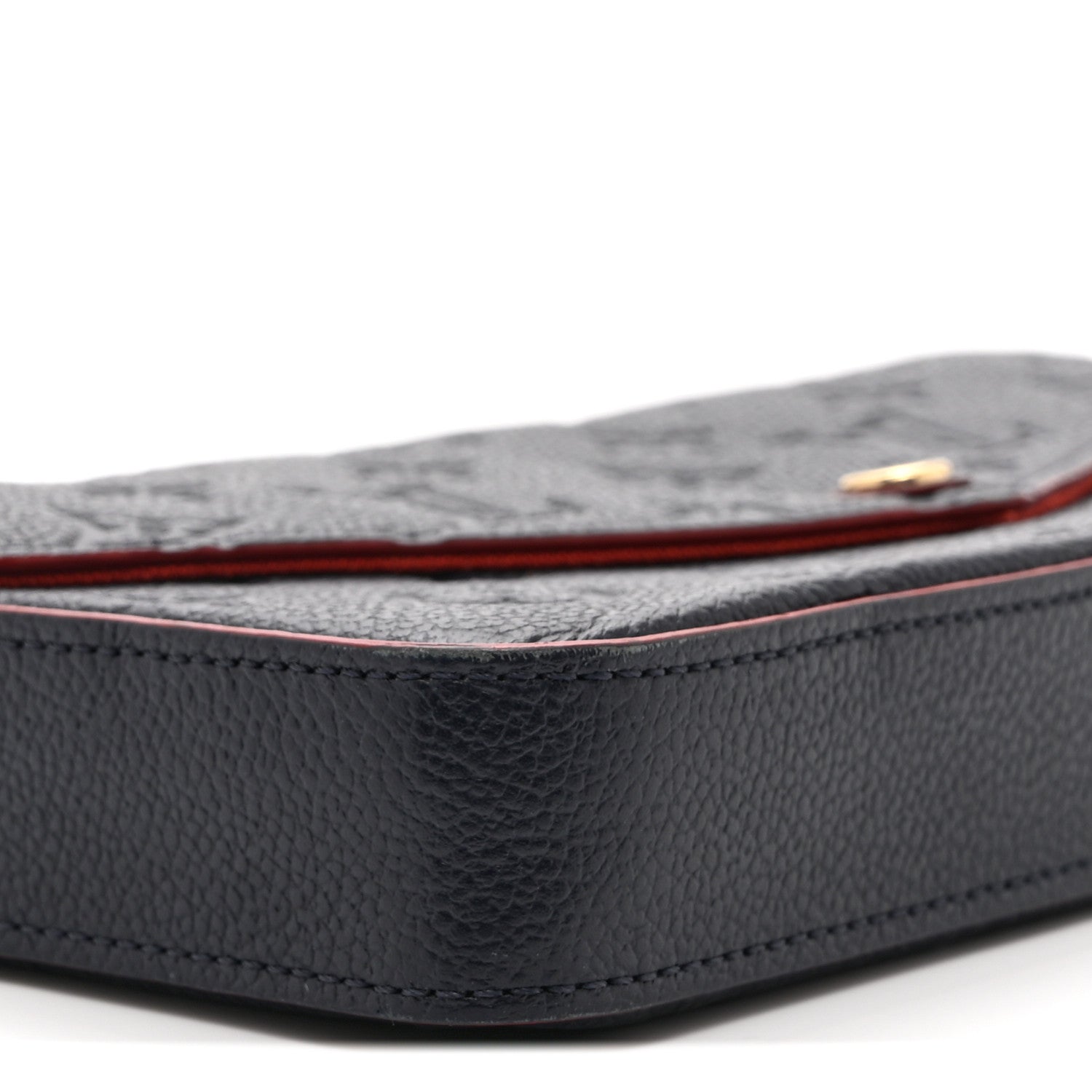 Louis Vuitton Empreinte Pochette Felicie Chain Wallet Marine Rouge