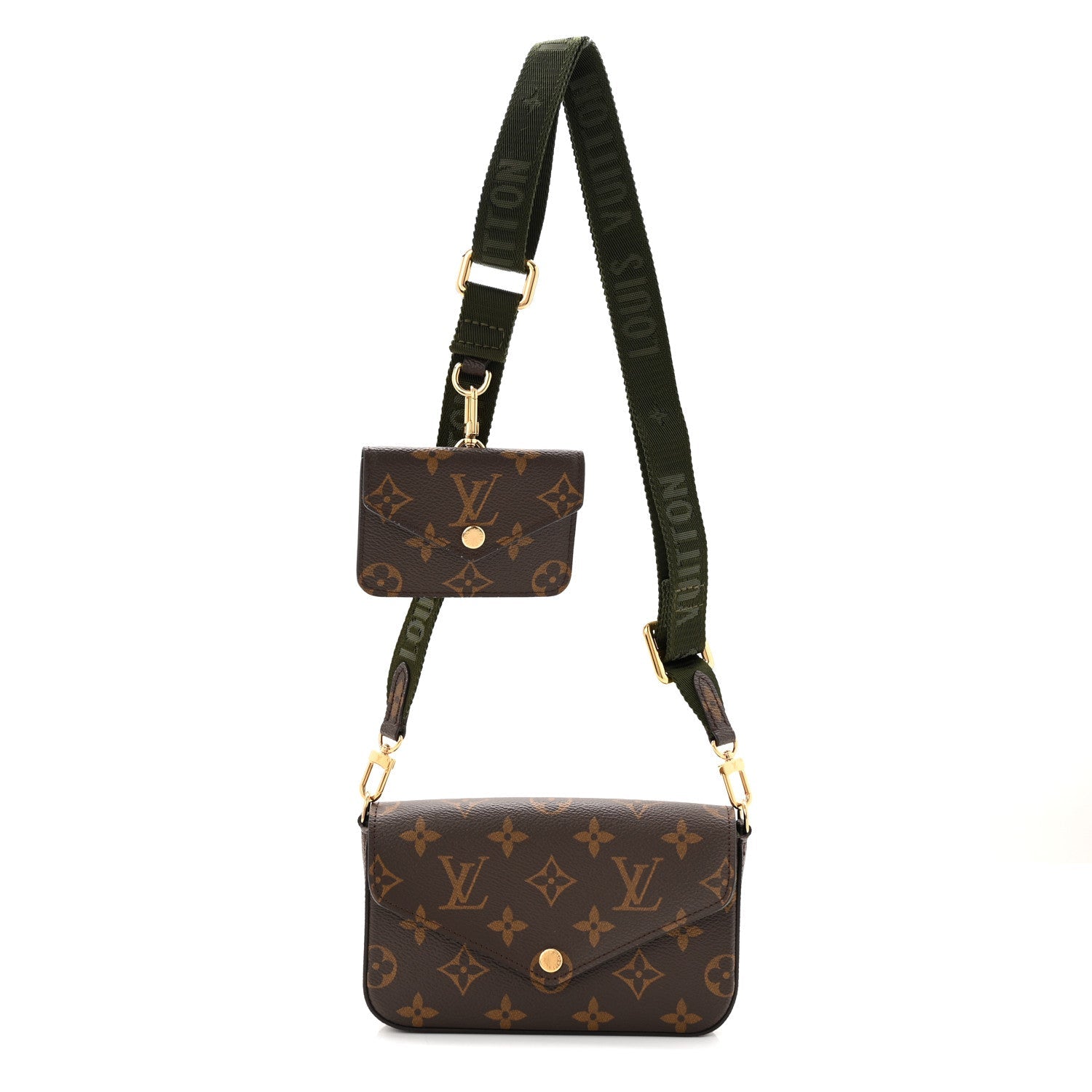 Louis Vuitton Monogram Felicie Strap & Go Kaki