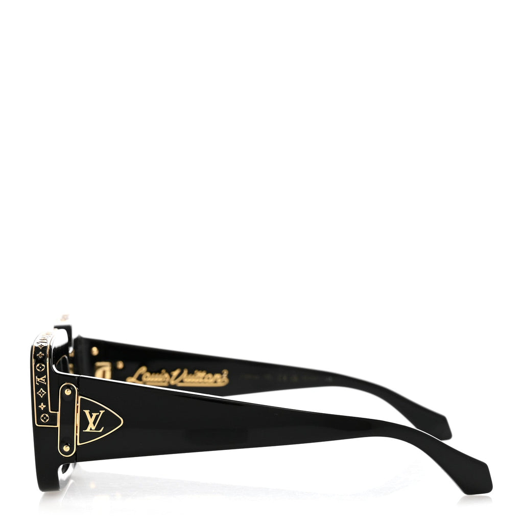 Louis Vuitton X NIGO Acetate 1.1 Zillionaires Sunglasses Z1591W Black