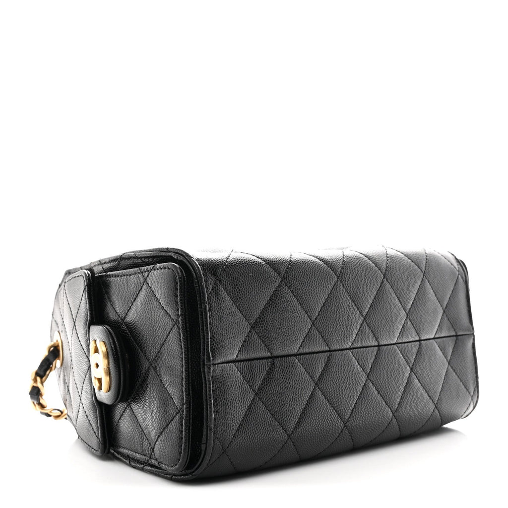 Chanel Caviar Quilted Mini Chanel 25 Handbag Black