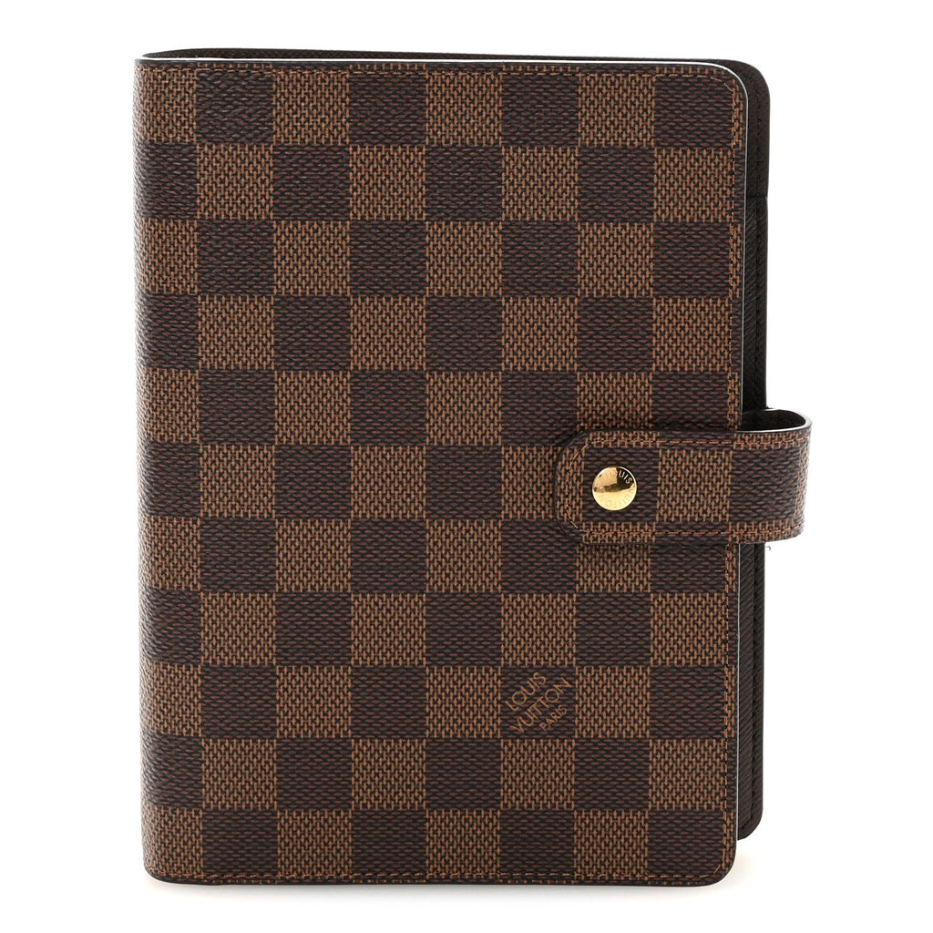 Louis Vuitton Damier Ebene Medium Ring Agenda Cover