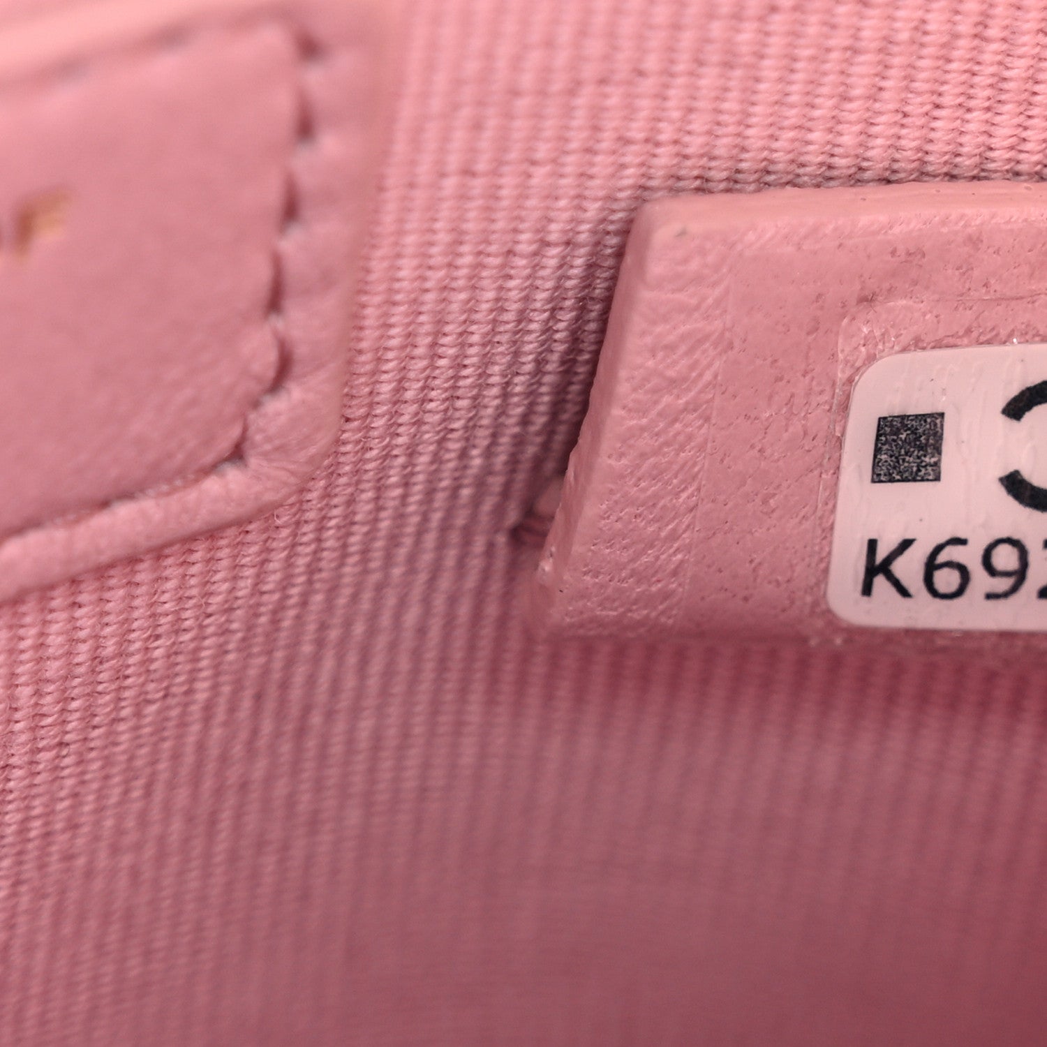 Chanel Tweed Quilted Mini Clutch With Chain Pink