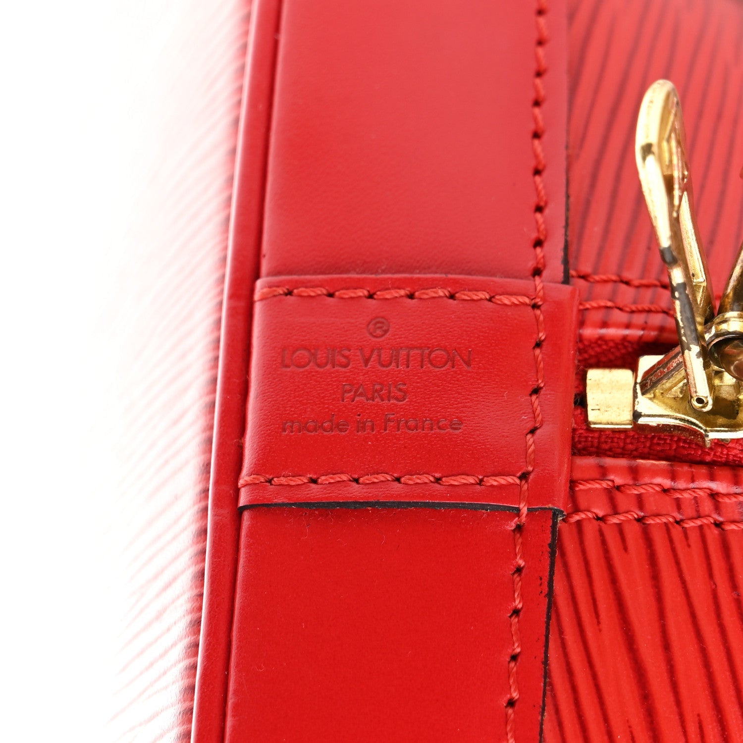 Louis Vuitton Epi Alma PM Castillan Red