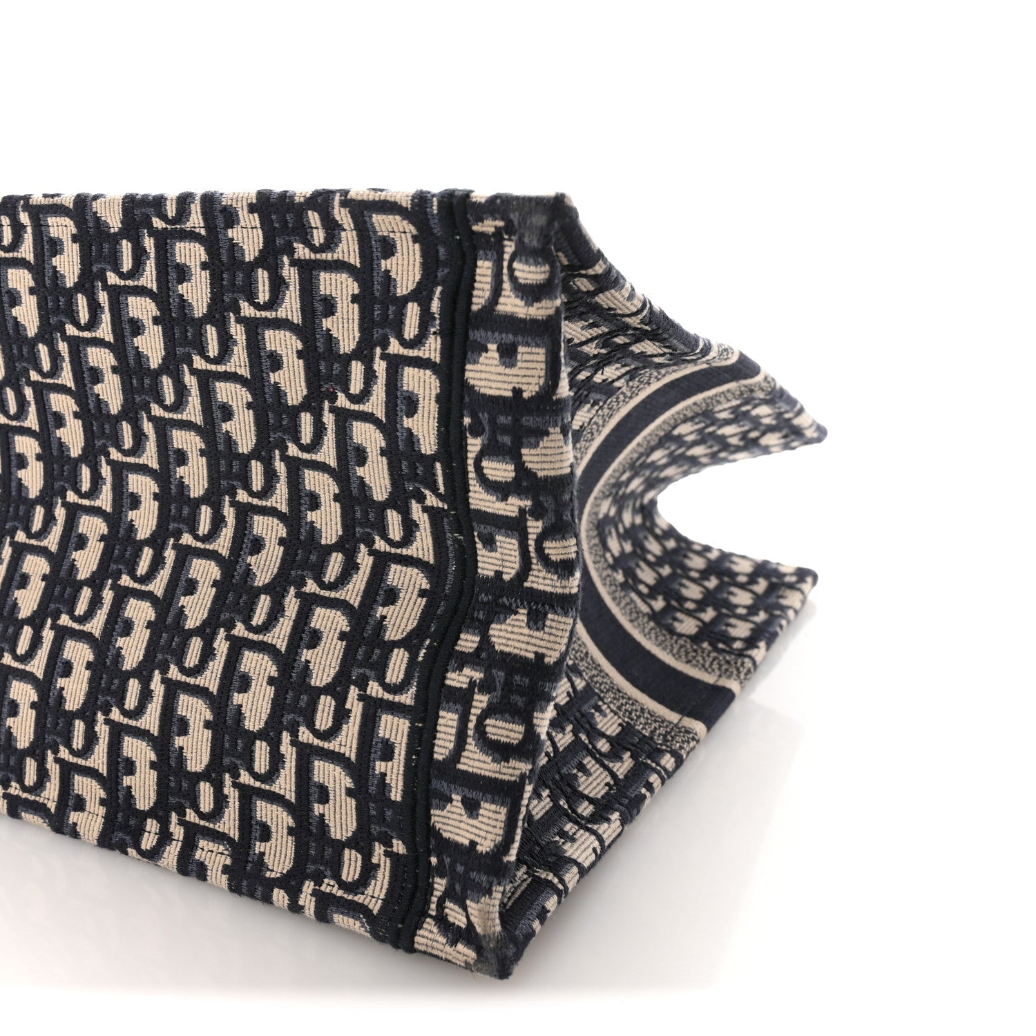 Christian Dior Oblique Large Book Tote Blue Multicolor