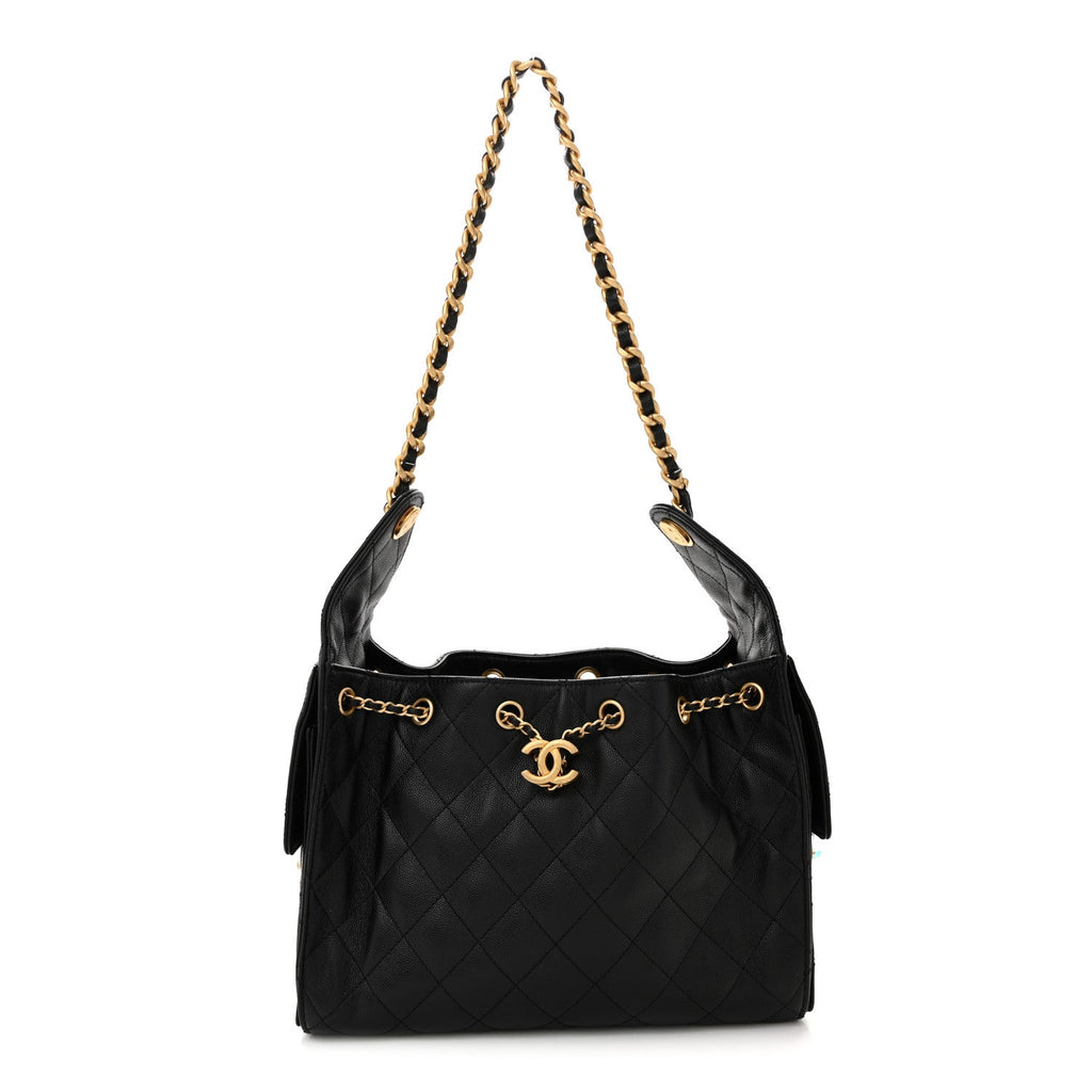Chanel Caviar Quilted Small Chanel 25 Handbag Black