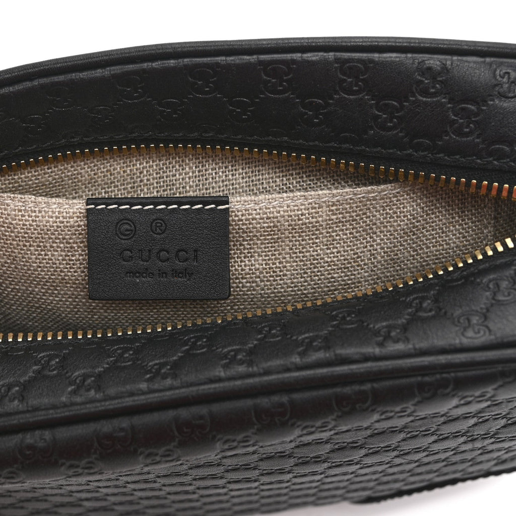 Gucci Microguccissima Mini Bree Messenger Bag Black