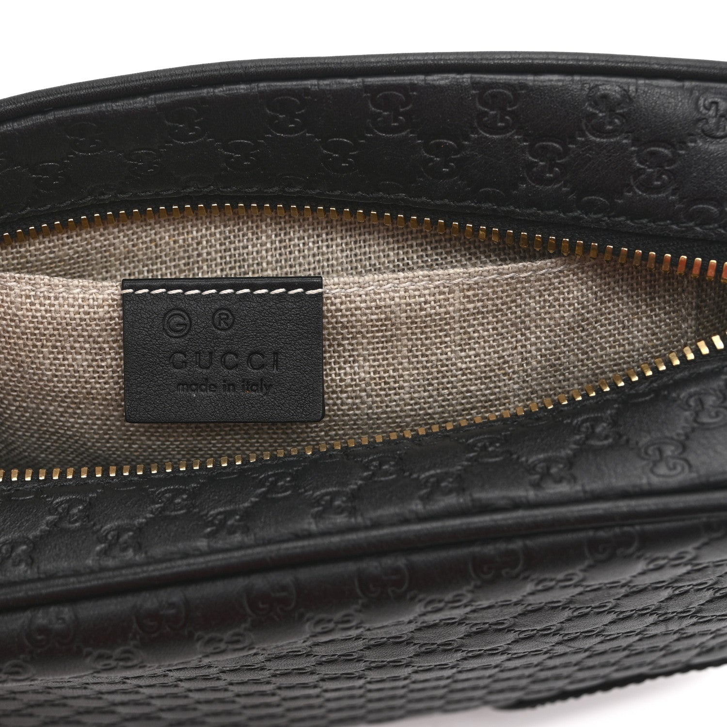 Gucci Microguccissima Mini Bree Messenger Bag Black