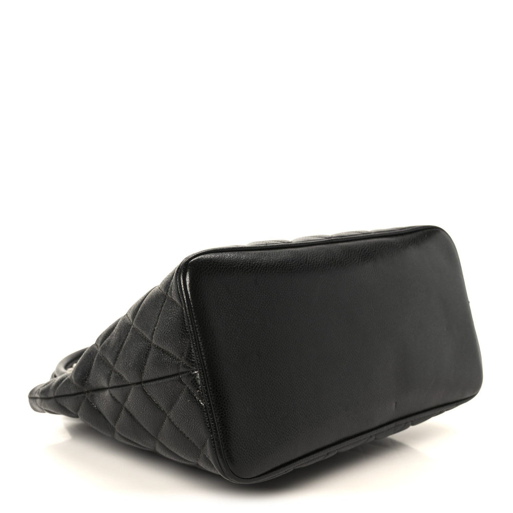 Chanel Caviar Quilted Medallion Tote Black