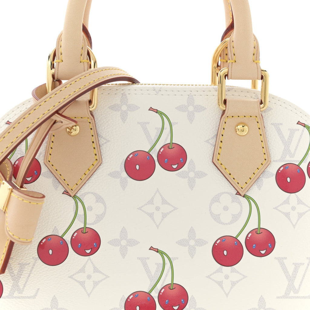 Louis Vuitton LV X TM Monogram Cerises Alma BB White
