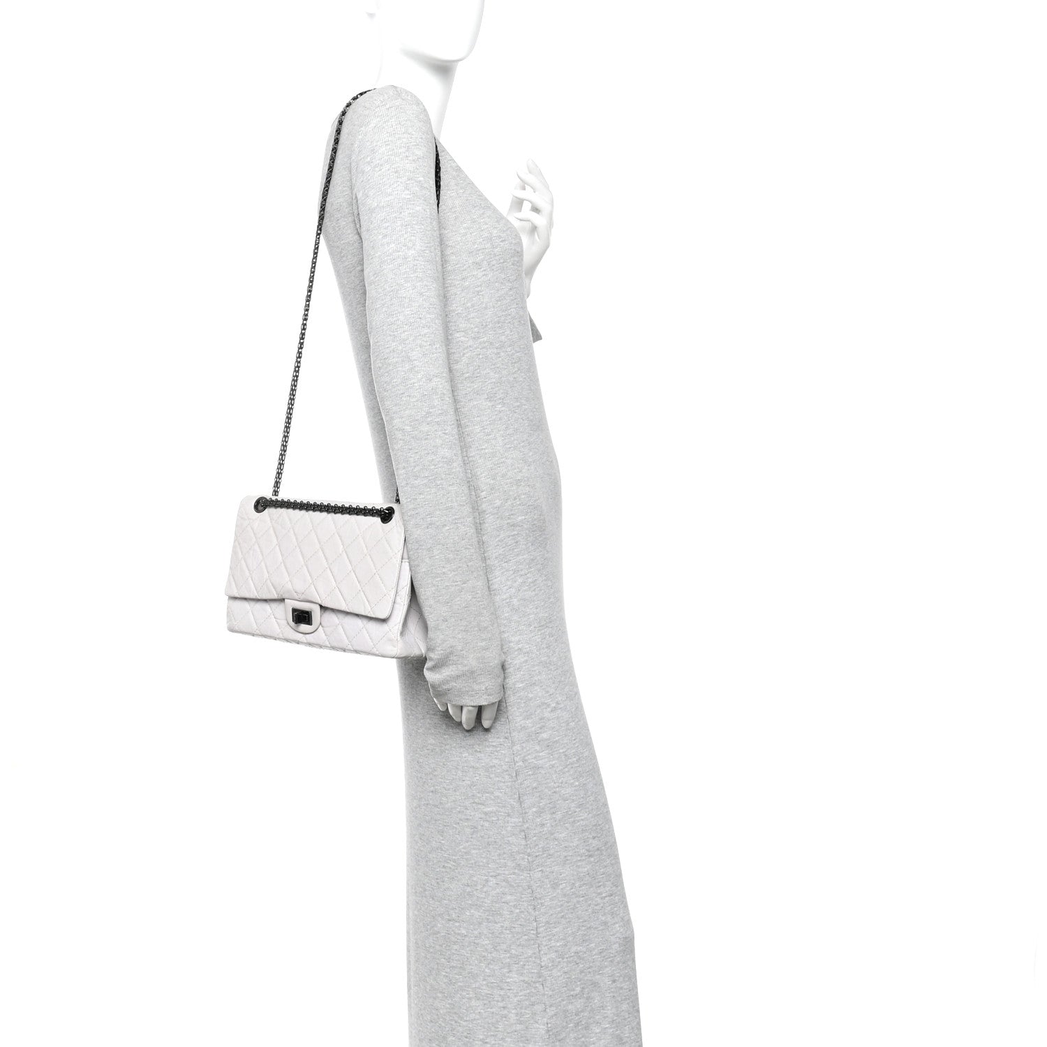 Chanel Aged Calfskin 2.55 Reissue 226 Flap White
