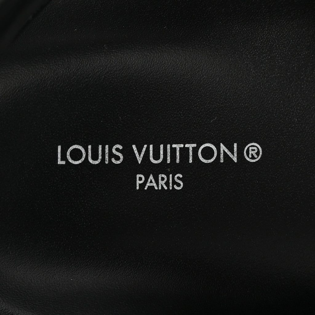 Louis Vuitton Calfskin Monogram Pool Pillow Flat Comfort Sandals 38 Blue