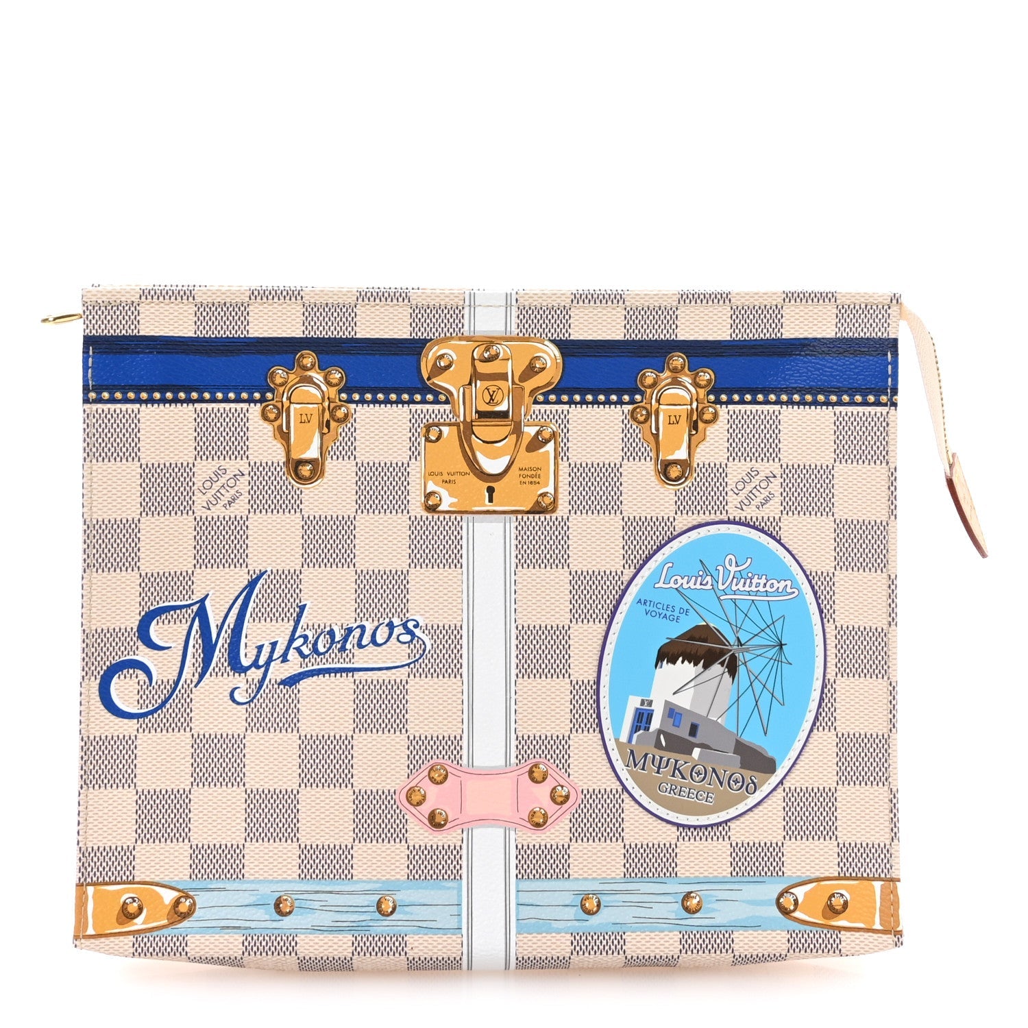 Louis Vuitton Damier Azur Summer Trunks Mykonos Toiletry Pouch 26