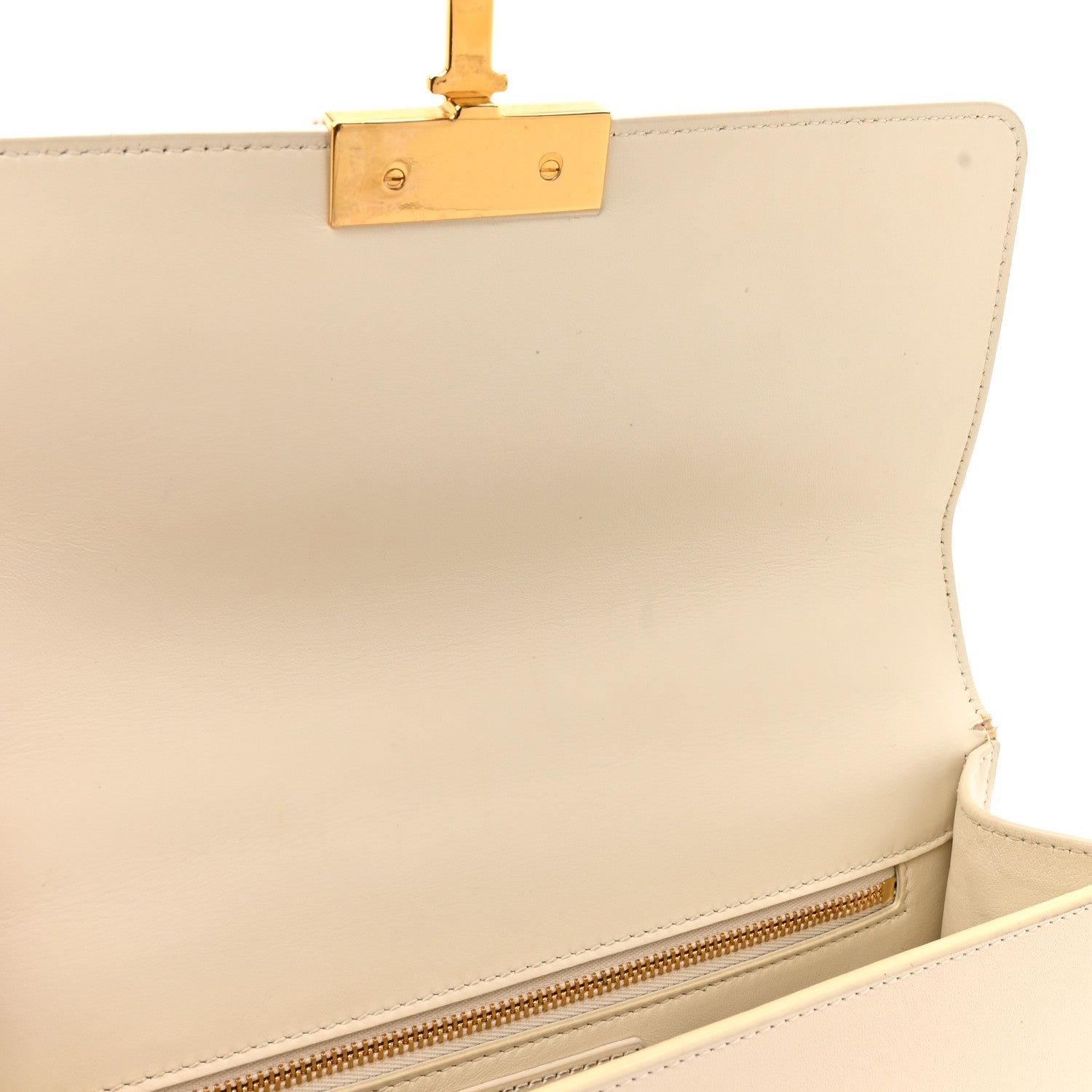 Christian Dior Box Calfskin 30 Montaigne Flap Bag Latte