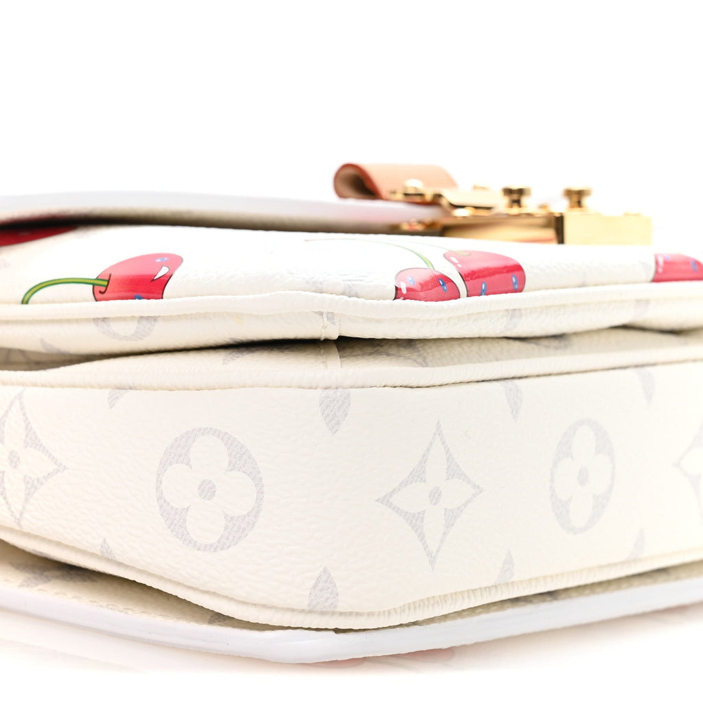 Louis Vuitton LV X TM Monogram Cerises Pochette Metis East West White