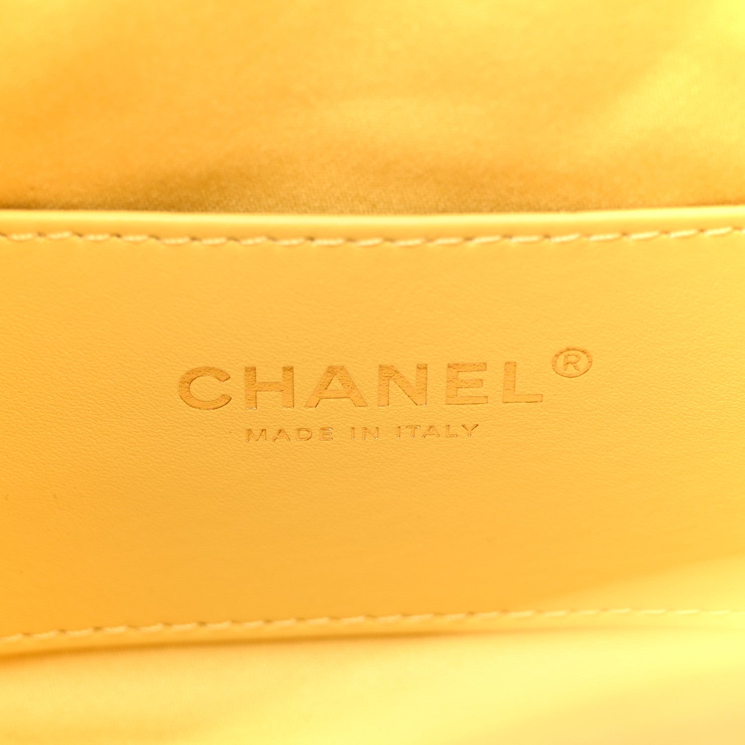 Chanel Suede Quilted Mini Chanel 25 Handbag Yellow