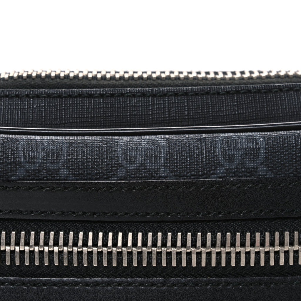 Gucci Soft GG Supreme Monogram Web Belt Bag Black Grey